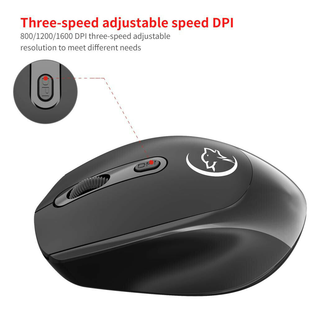 Fashionable Portable 2.4G USB Wireless Optical Mouse with USB Receiver
