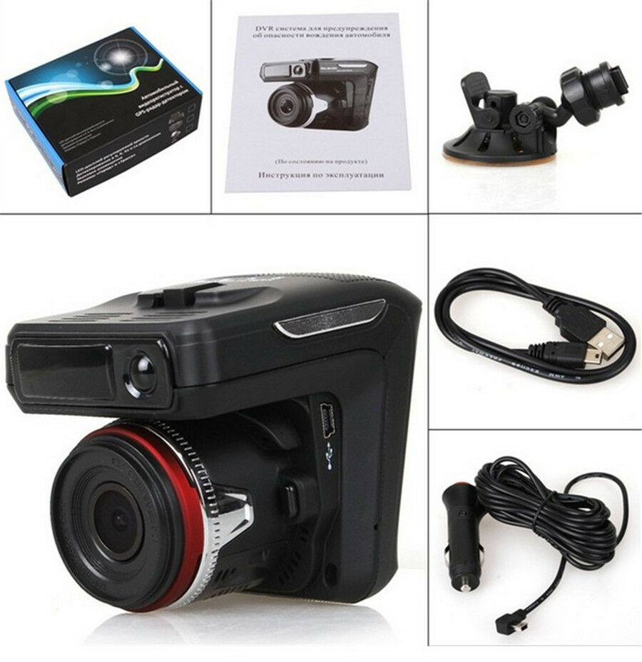 2 In 1 2.4'' HD 1080P Car Video Camera Recorder Dash Cam Radar Speed Detector