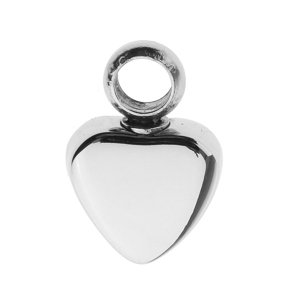 Both Sides Shiny Stainless Steel Love Heart DIY Keepsake