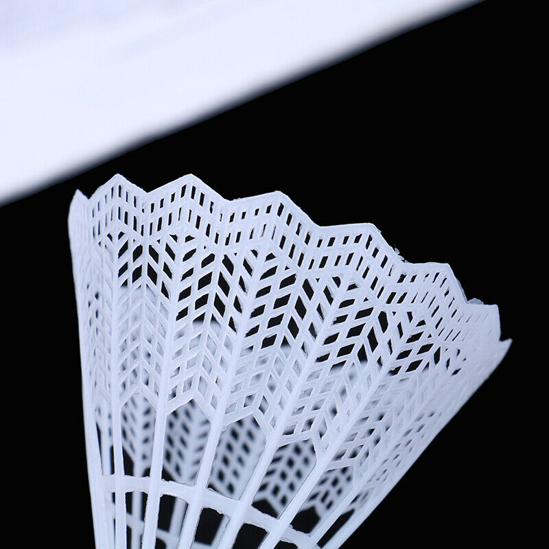 12 Pcs White Plastic Badminton Ball Shuttlecocks Sport Training Sport .l8