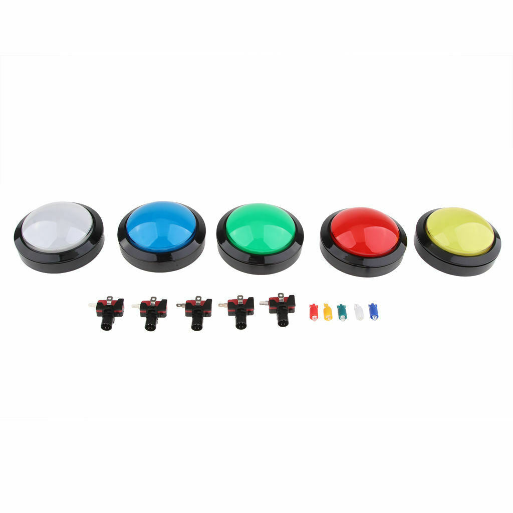 12V Red LED Lamp Triangle Automat Push Button, Arcade Machine Action Button