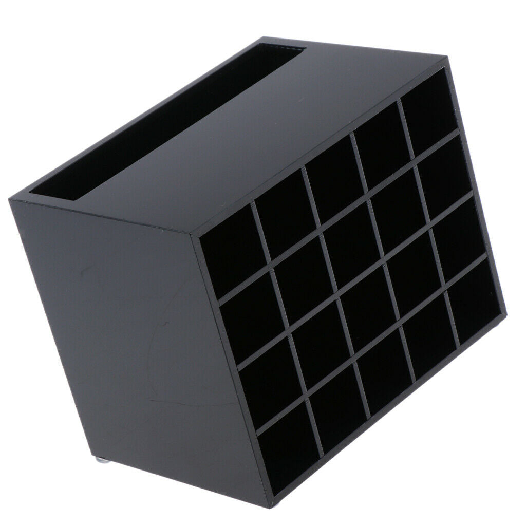 2 Pcs 20 Slots Desk Lipstick Holder Display Cosmetic Organizer Makeup Case