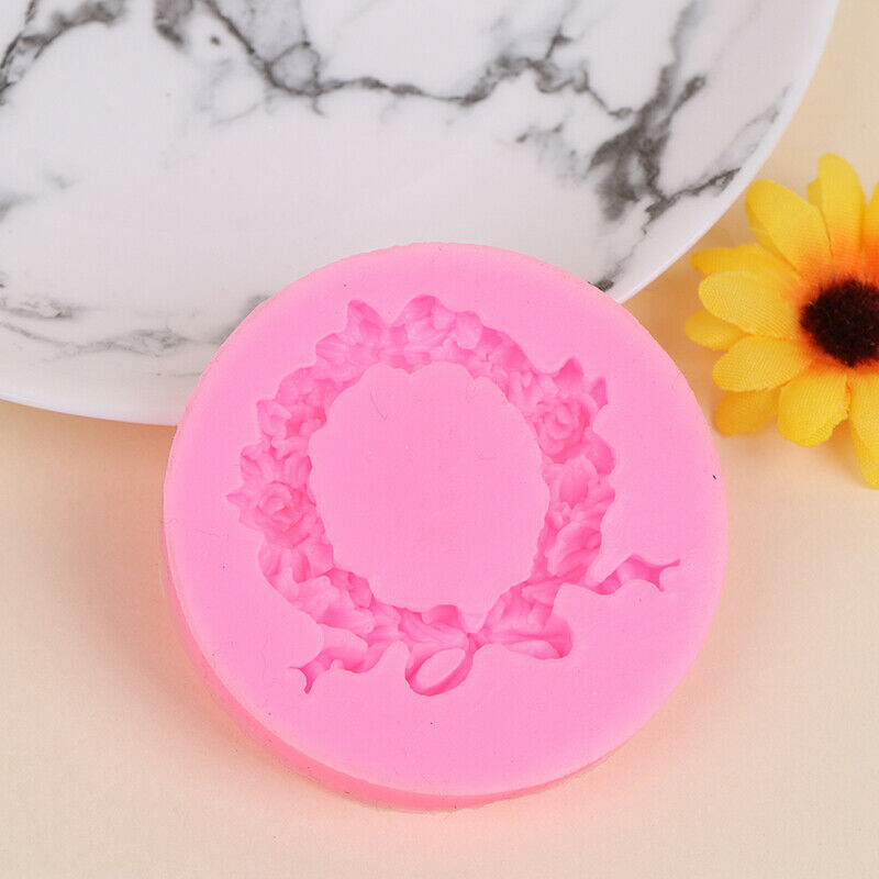 Flower Wreath Border Silicone Mold Cake Decor Fondant Cake FDA Silicone M.l8