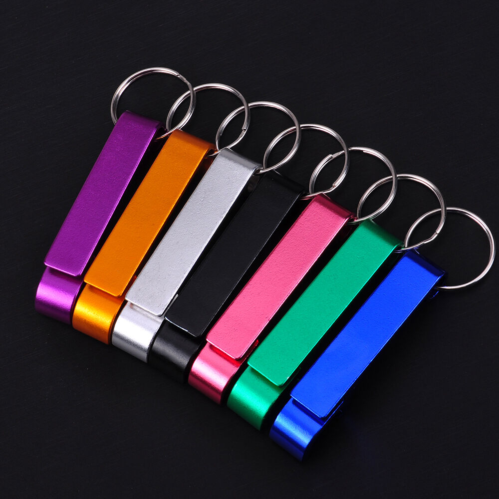 3Pcs Key Ring Chain Metal Bottle Opener Beer Soda Keychain Buckle Bar Claw Tool