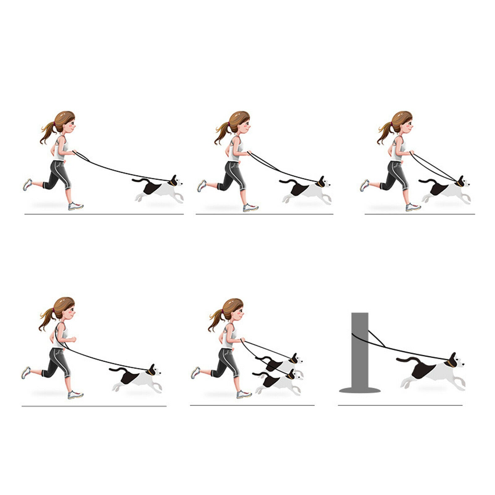 Long Nylon Dog Leash Dog Training Walking Nylon Lead Leash for Medium Dogs