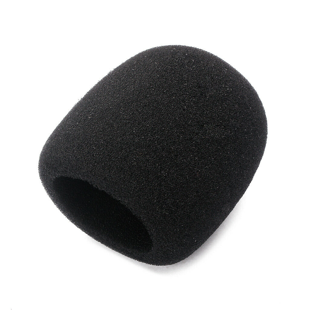 10 Pack Black Handheld Stage Microphone Windscreen Foam Mic Cover Karaoke