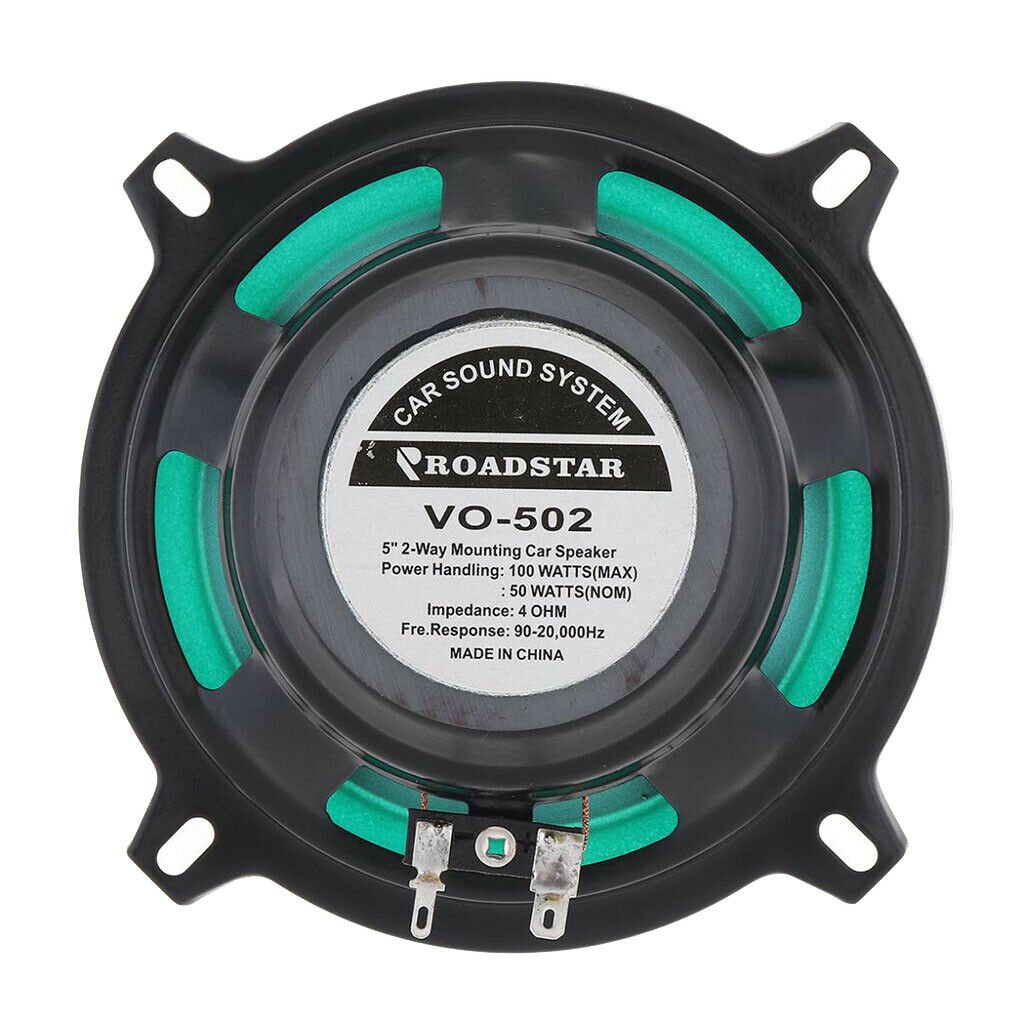 5" 2 Way Car Audio Coaxial Speaker Music Stereo Loudspeaker Easy Install