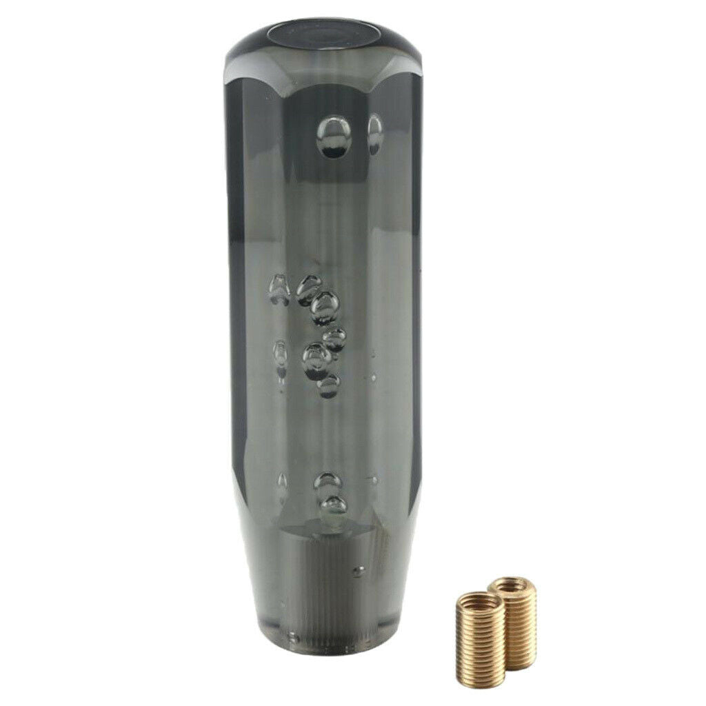 Shift Knob Stick Transparent Crystal Bubble  Blue Throw Gear Shifter 15cm
