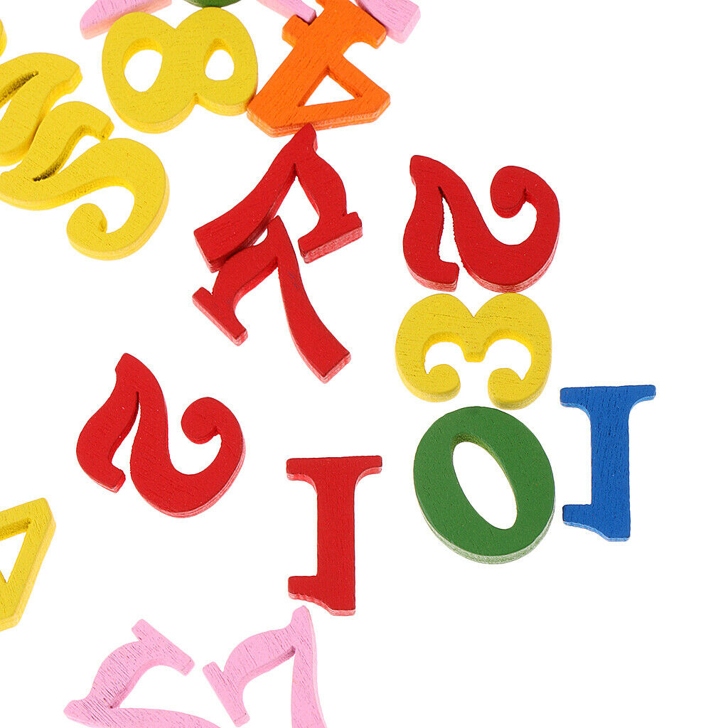 100 Pieces Multi Color Numbers for Kids Baby Math Counting Teaching Toys