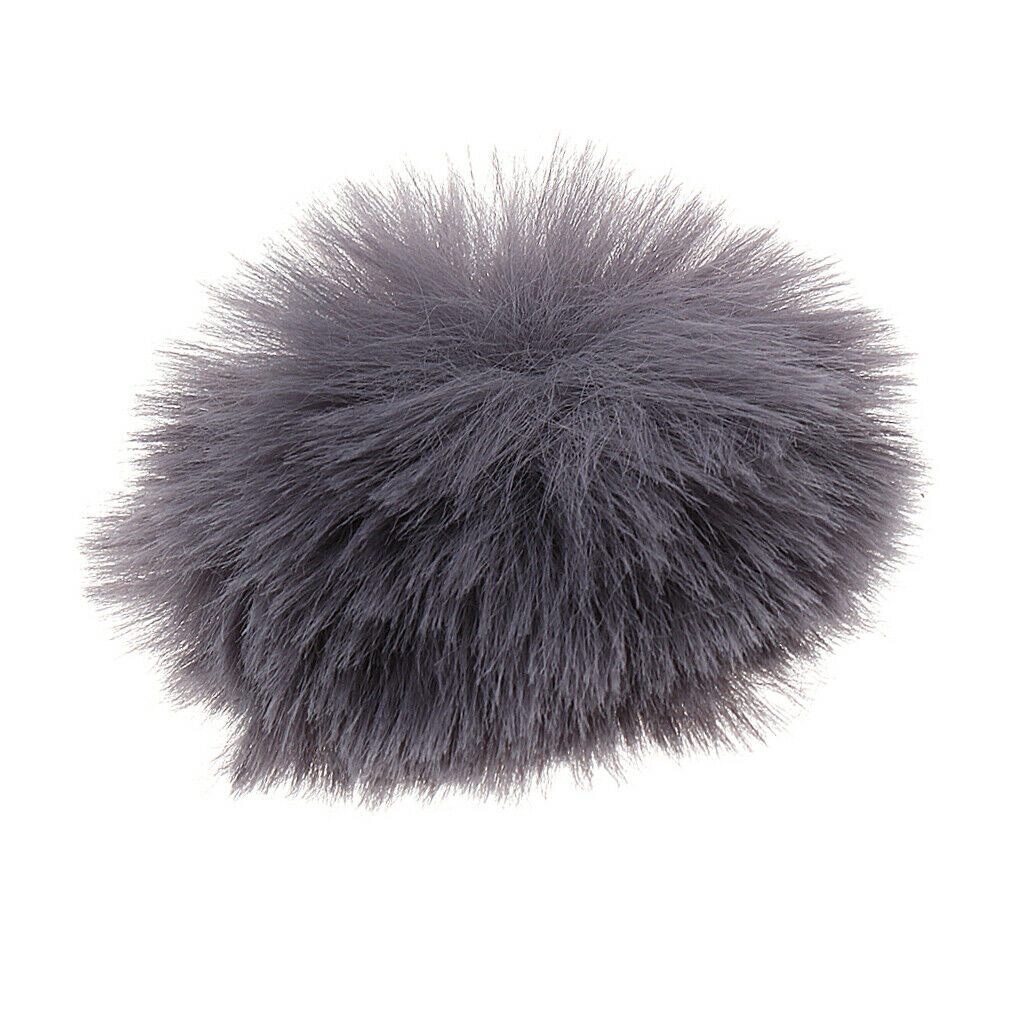 2 Pcs of Set Microphone Furry Windscreen Windshield Muff Mic Furry Cover
