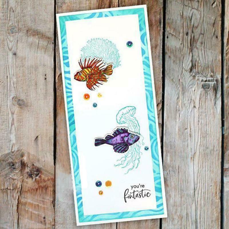 Elegant Sea Creatures Clear Stamps for Card Making Decoration DIY Scrapbooking