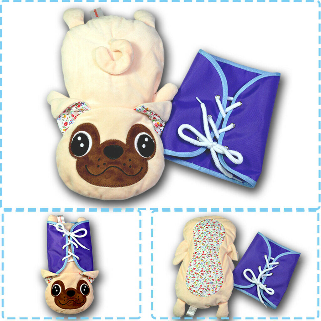 Early Learning Basic Life Skill Learn To Dress Board-Zip, Snap, Button, Lace