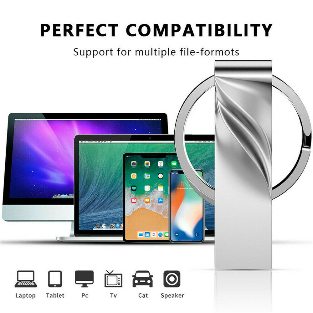 Flash Drive USB 3.0 Memory Stick Pendrive Disk Metal Key Thumb for Laptop PC