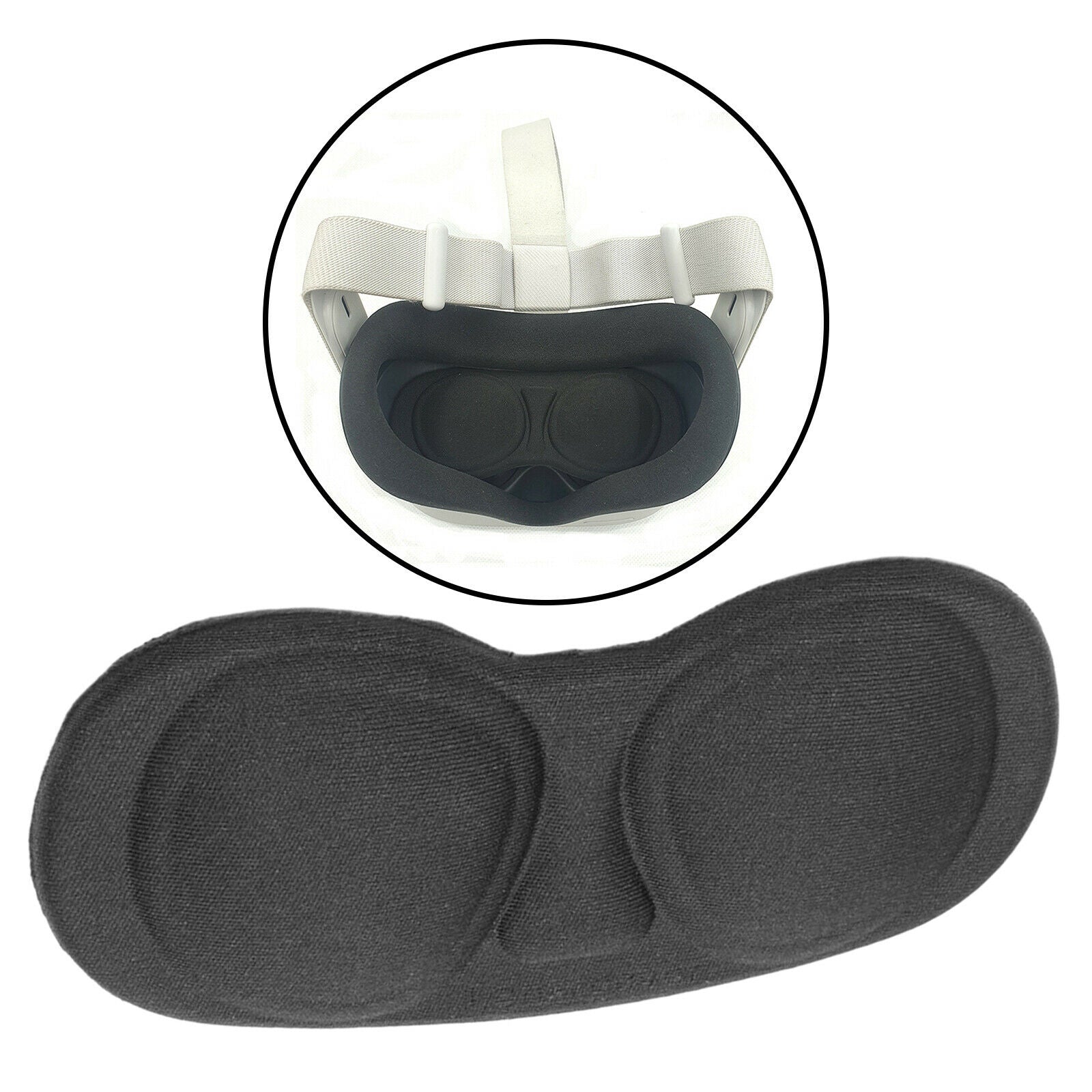 Crash Proof Protective Container with VR Lens Pad for   Quest 2