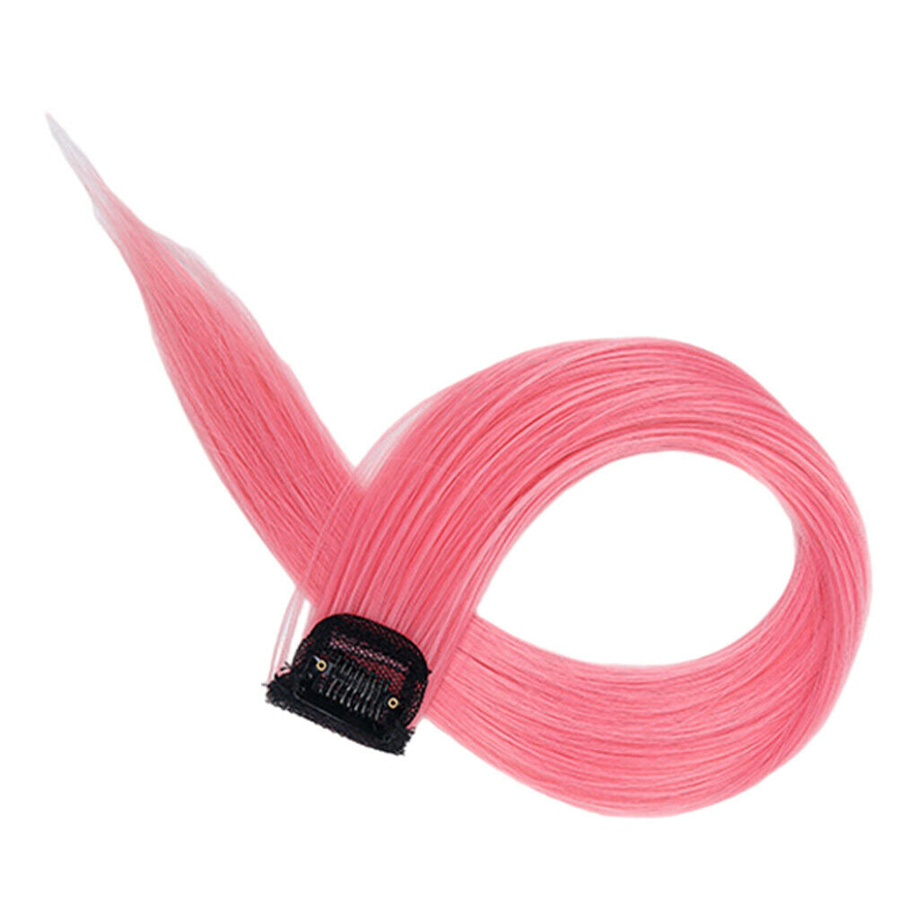 Colorful Hair Piece Synthetic Fiber Bleaching Dyeing Girls Kids Set I