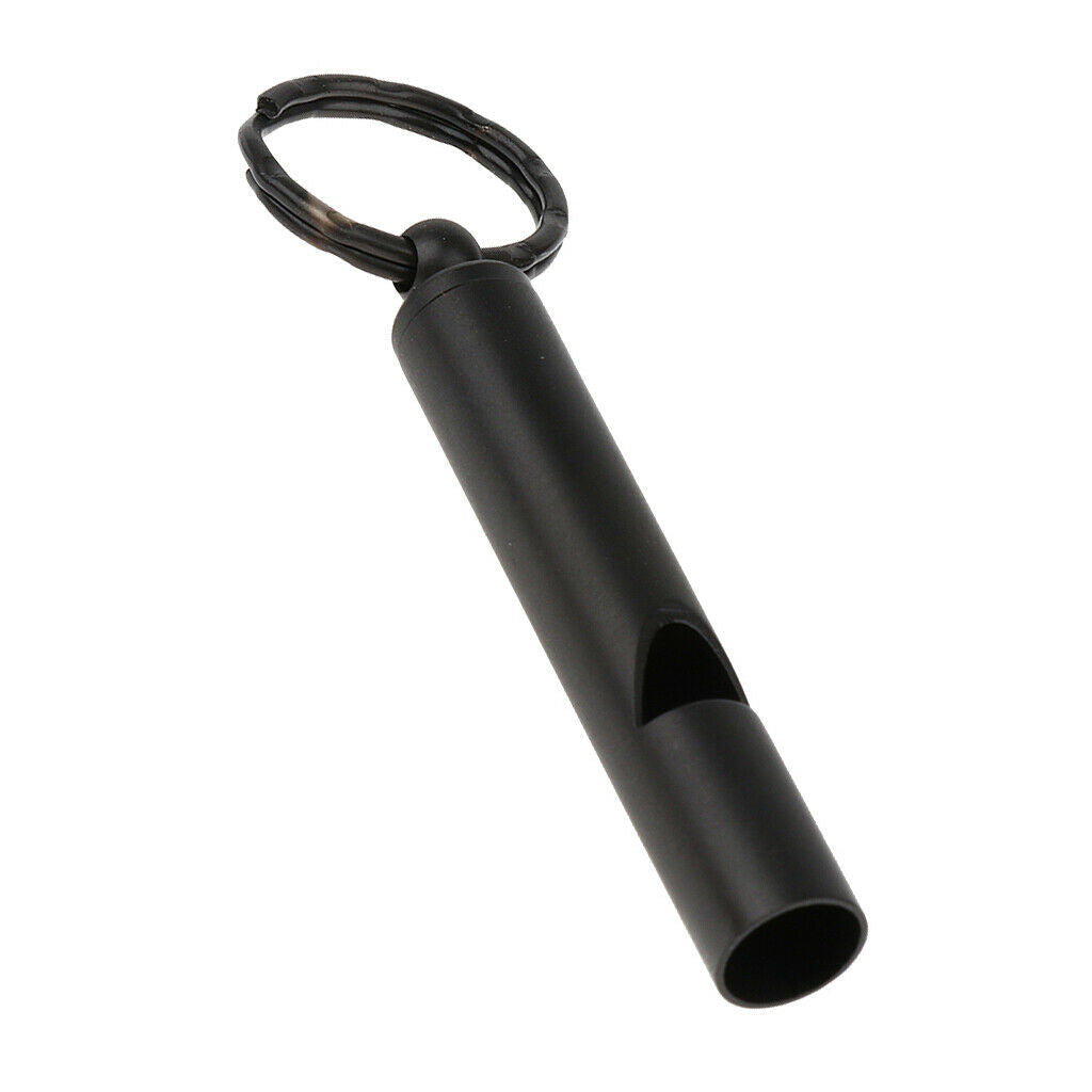 Emergency Safety Whistle Outdoor Survival Rust Proof Adventure Hiking Black