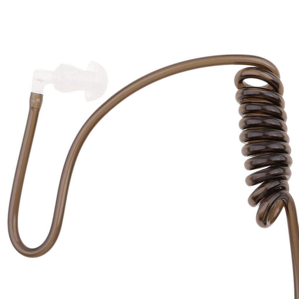 Anti-Radiation Mono Earphones 3.5mm Stereo Acoustic Tube Earpiece Earbuds