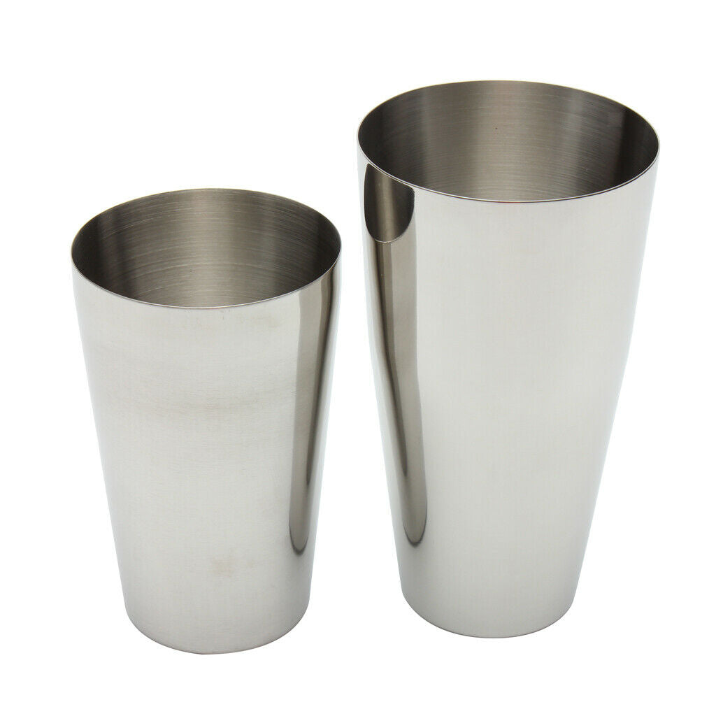 Martini BAR COCKTAIL SHAKER Stainless Steel Boston Mixing Tin Set 800 &