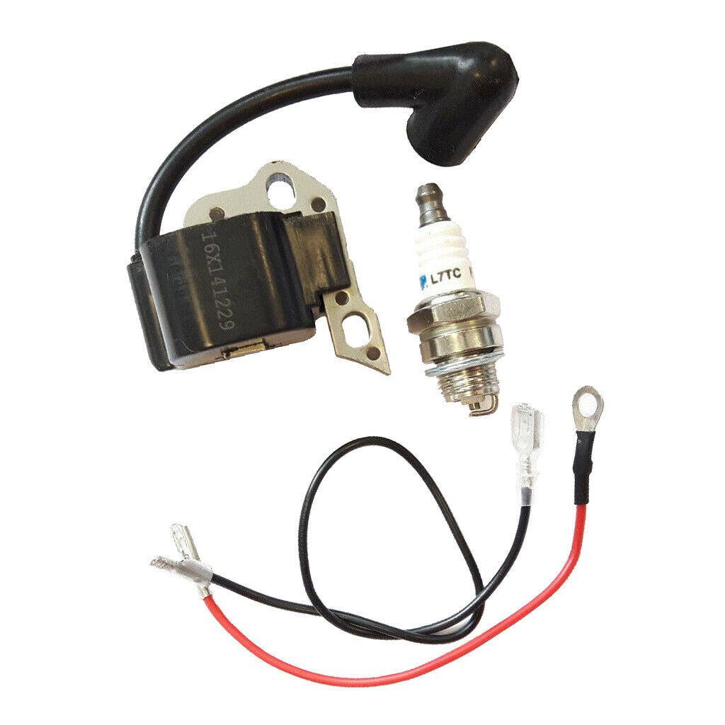 Ignition Coil Part and Spark Plug for Stihl 017 018 MS170 MS180 Chainsaw
