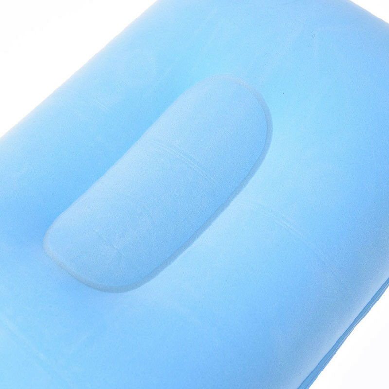 outdoor portable folding air inflatable pillow double sided flocking cush.l8
