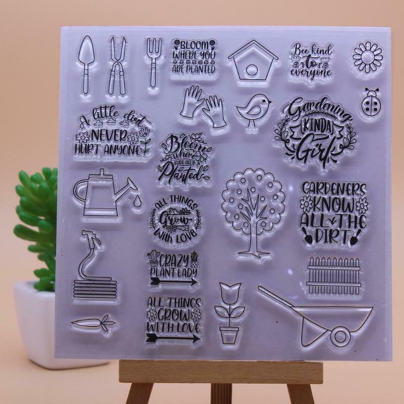 Spring Farm Silicone Clear Seal Stamp DIY Scrapbooking Embossing Photo Album