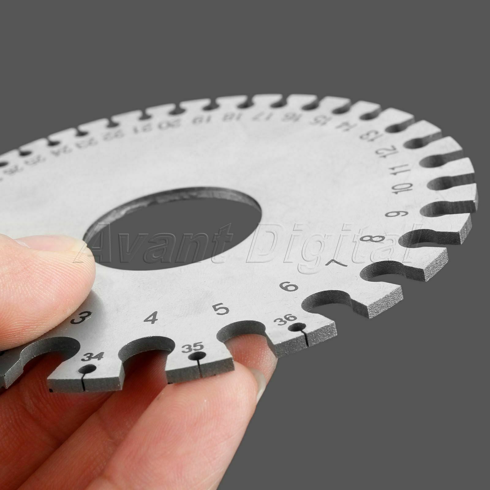 1pc Stainless Steel 0-36 Standard Round Wire Gauge Tool Measuring Copper Brass