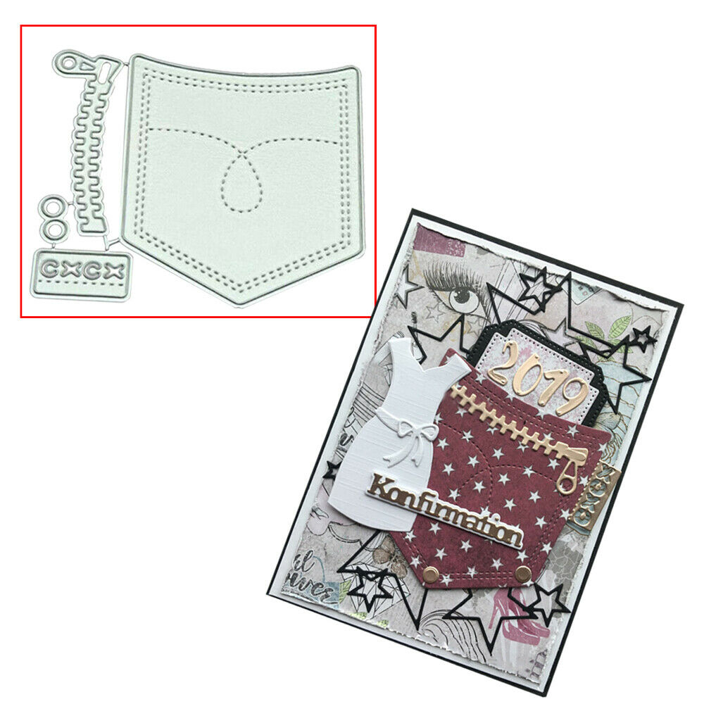 Pocket DIY Metal Cutting Die Stencil Scrapbooking Photo Stamp Album Craft Decor