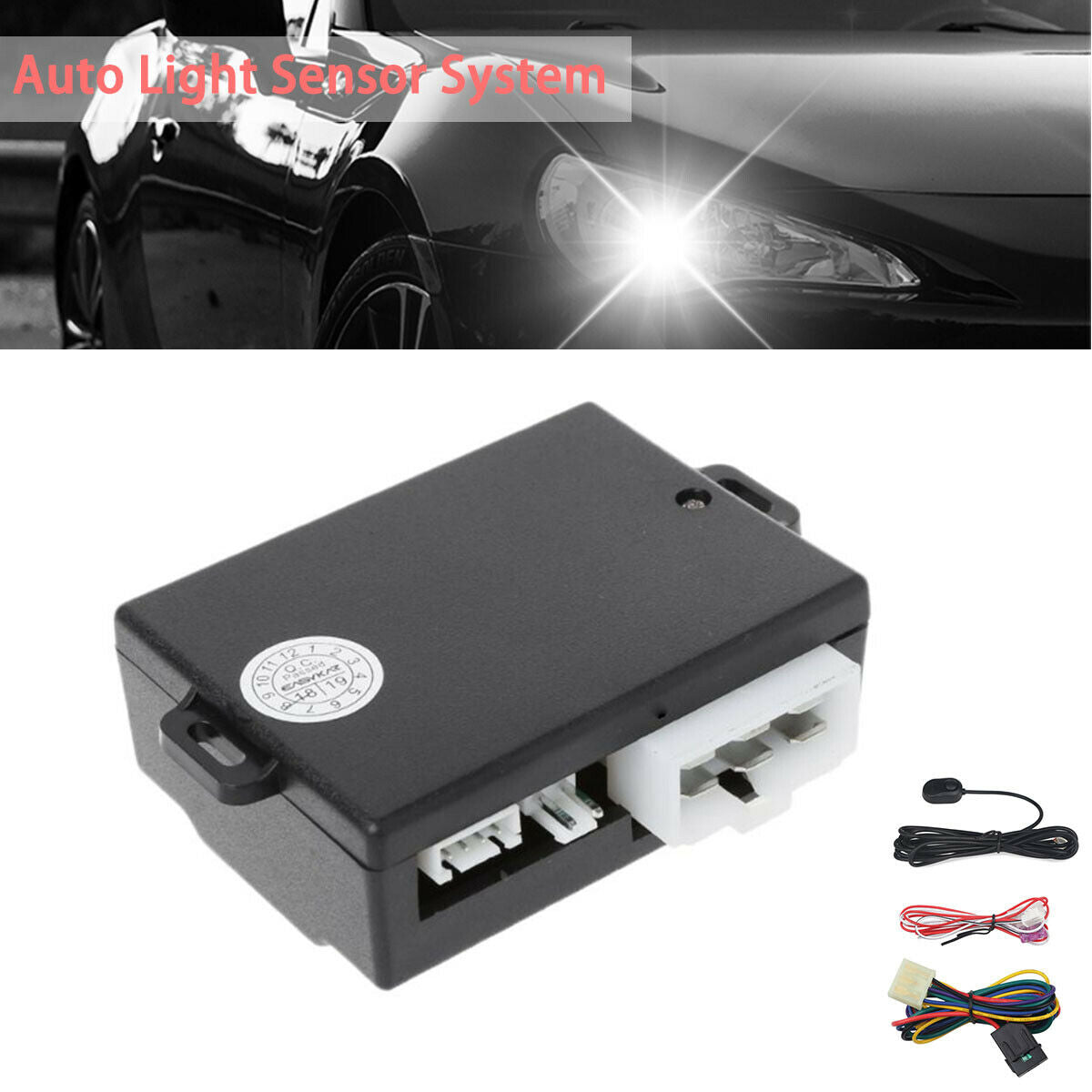 Auto Car Headlight Control System Sensor Front Lamp ON/OFF Smart Light 12V