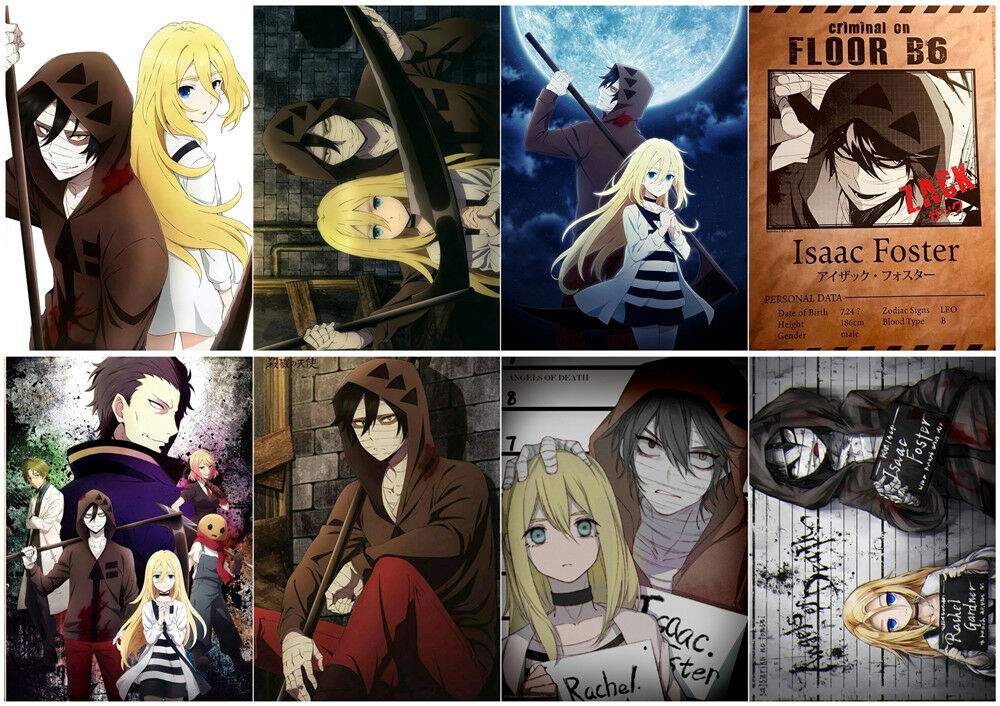 Satsuriku no Tenshi Angels Of Death Polypropylene 8 pieces Posters wall poster