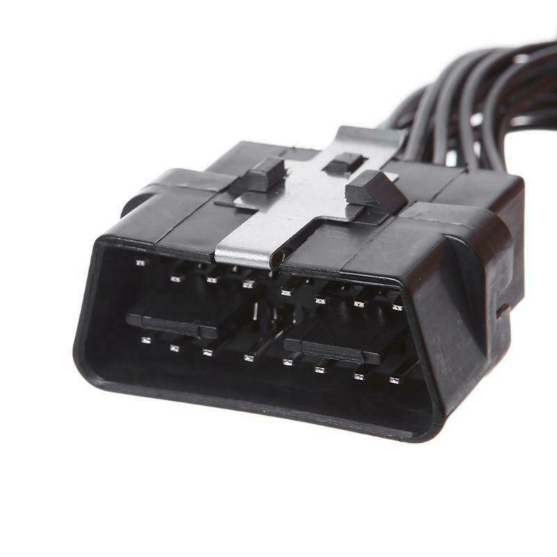 16 pin OBD2 OBD 2 OBDii Splitter Extension Cable one Male to Two Female Y Cable