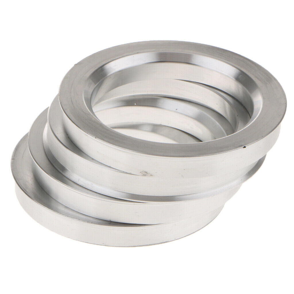 4Pieces Spigot Rings 73.1mm to 54.1mm Aluminum Alloy Wheel Hub Spacers