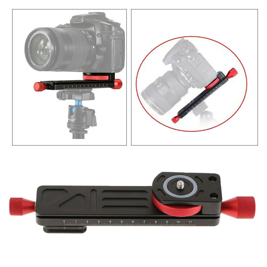 Macro 1/4" 3/8"   Focusing Rail Plate Macro Photo Accessory 115mm