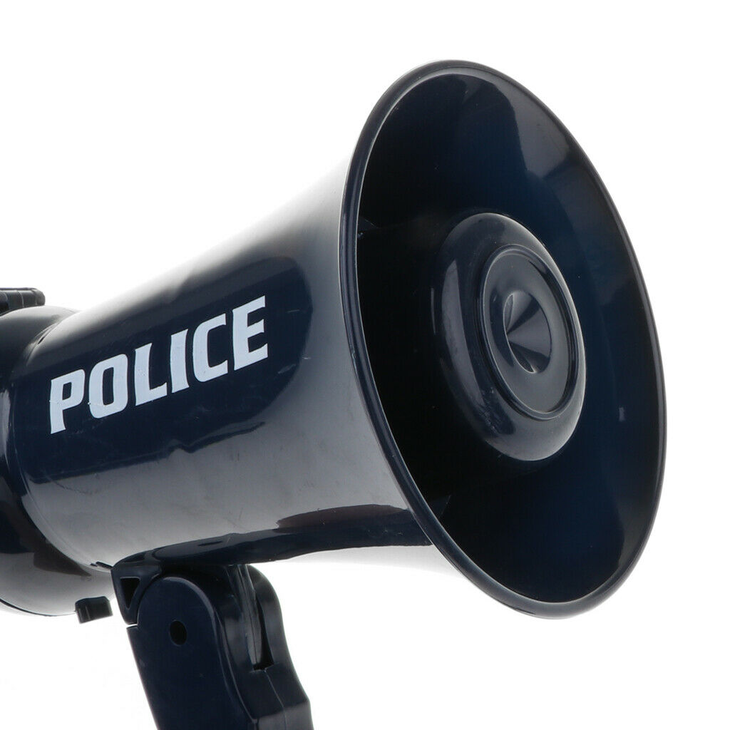 Children Firemen Megaphone Siren Sound Handheld Mic Toys Costume Props