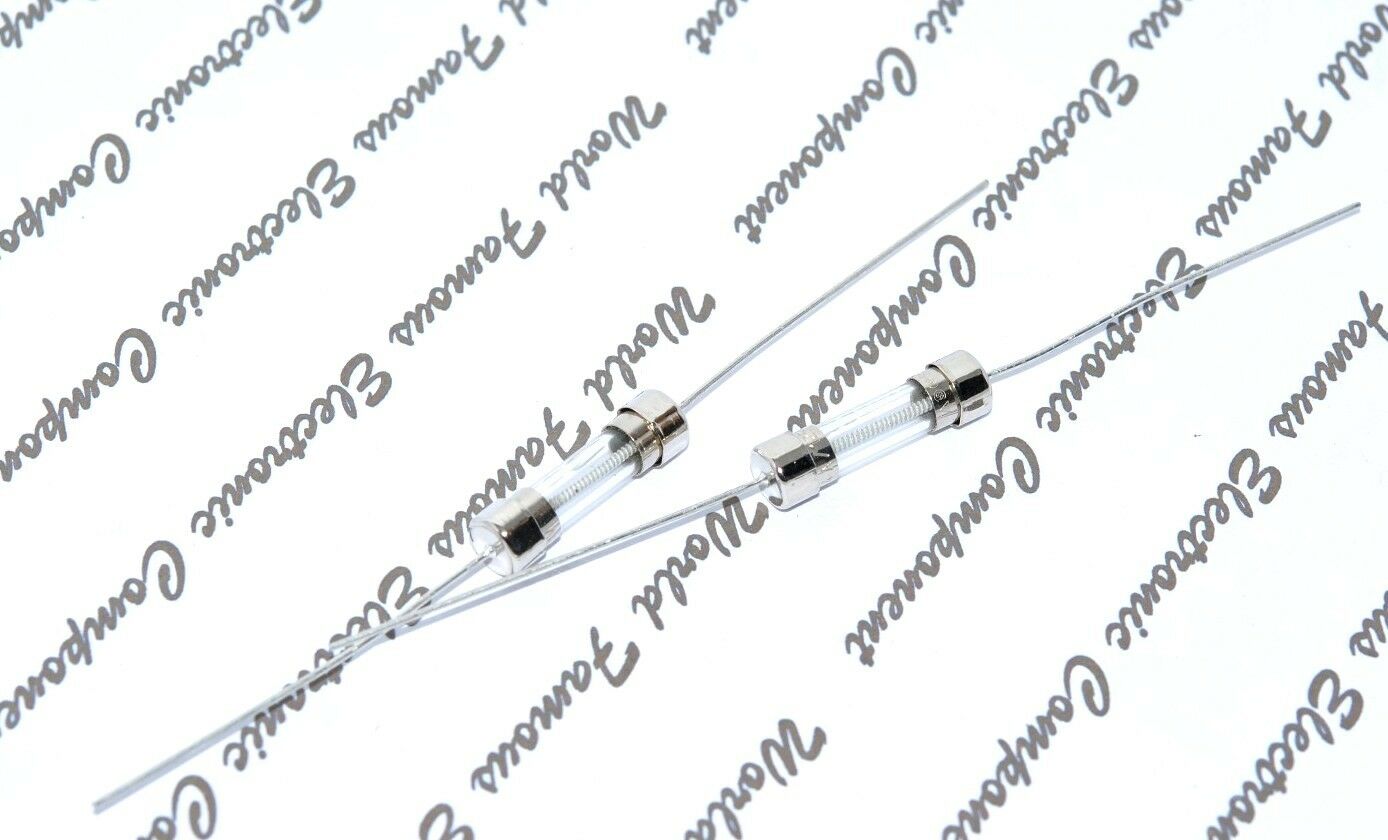 2pcs - Littelfuse  4A 125V 5x20mm Pigtail Glass Fuse - 238004. ME600