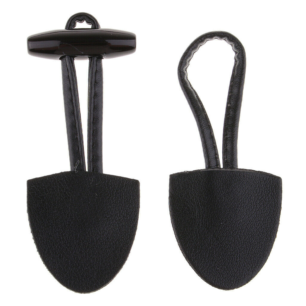 12pcs Horn Toggle Button Clasp for Coat Jacket Decoration Sewing Black