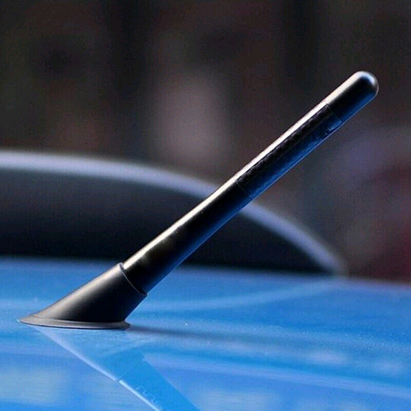 4.7inch Universal Car Antenna Carbon Fiber Radio FM Antena Black Kit And Scre LS