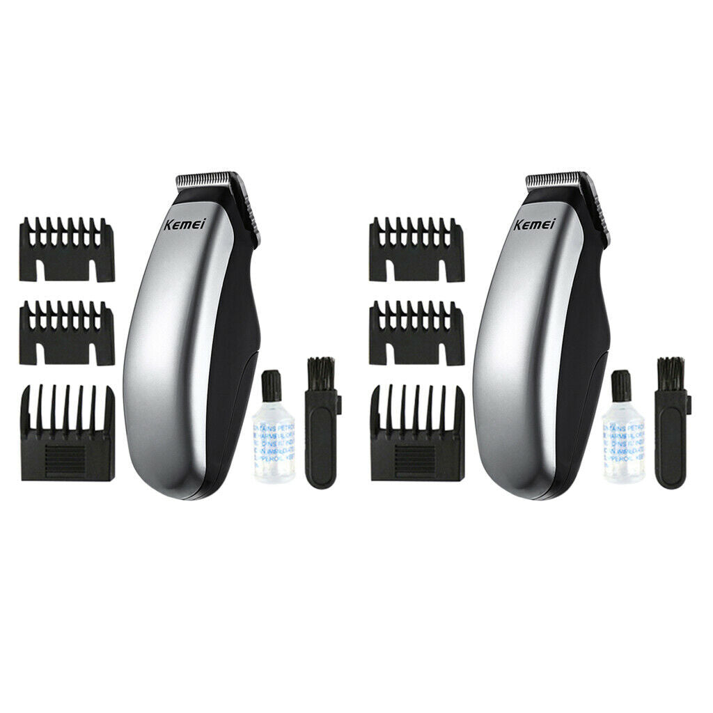 2 Pieces Mini Electric Hair Clipper Razors Shaver Beard Shaping Trimmer