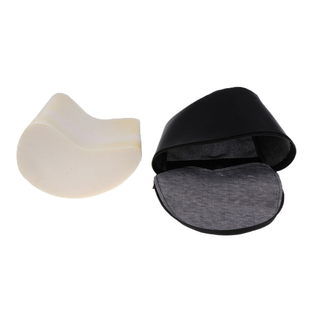 Portable PU Leather Cover Contoured Guitar Rest Cushion Built-in Soft Sponge