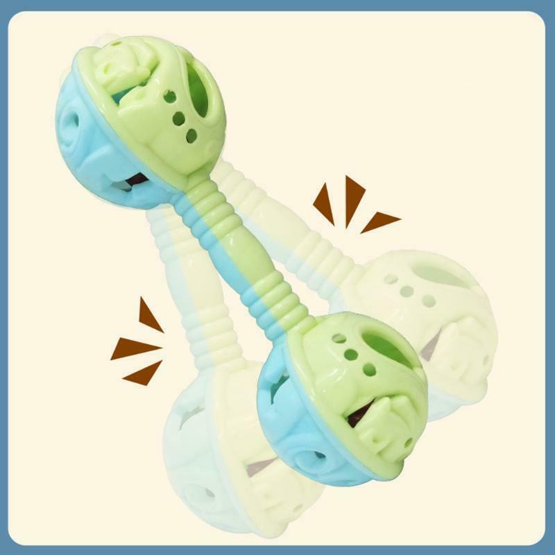 3 Pcs Double Head Baby Rattles Hands Shake Bell Toys Double-headed Rattle Shaker