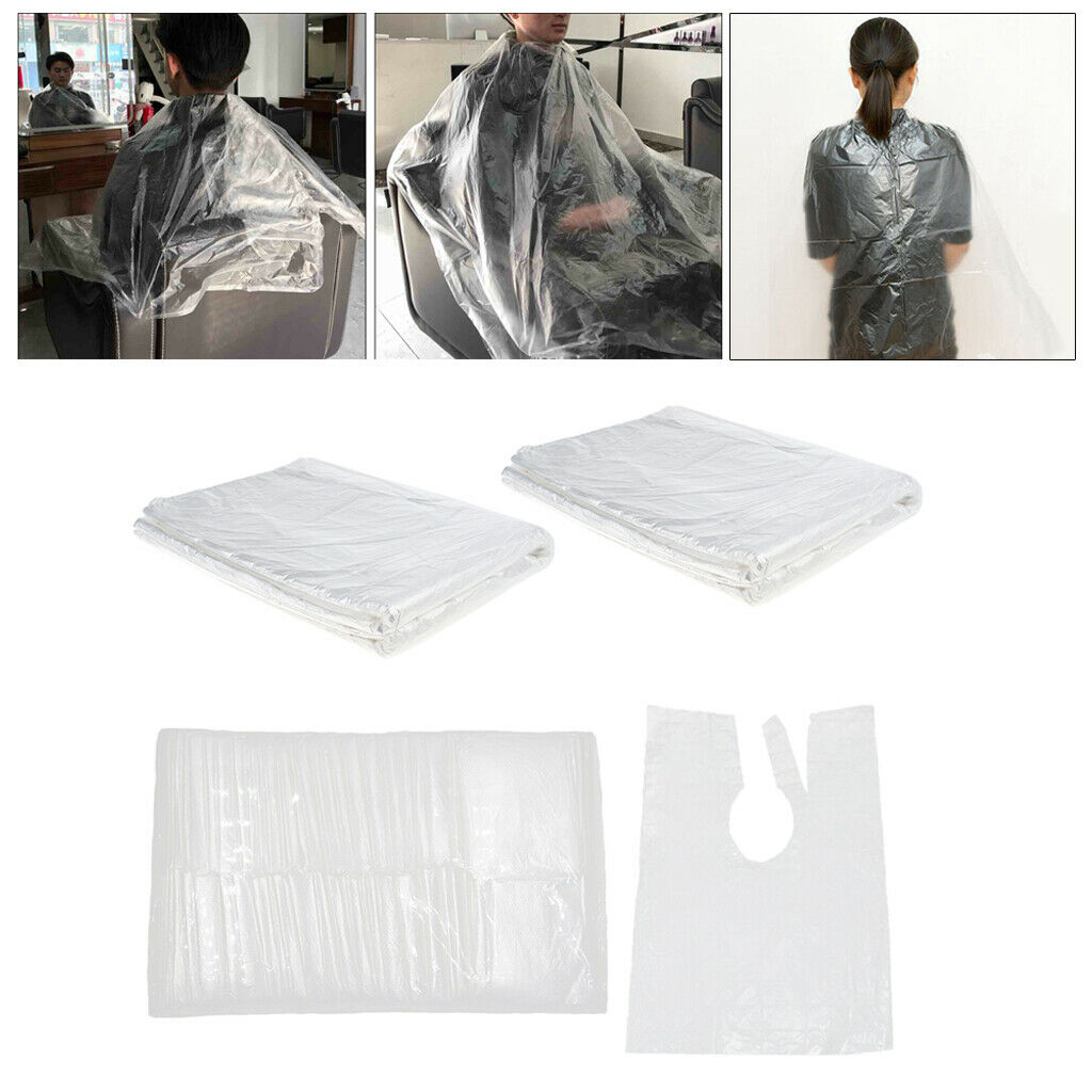 200pcs Large Disposable Hair Cutting Cape Salon Gown Hair Cut Barber Capes