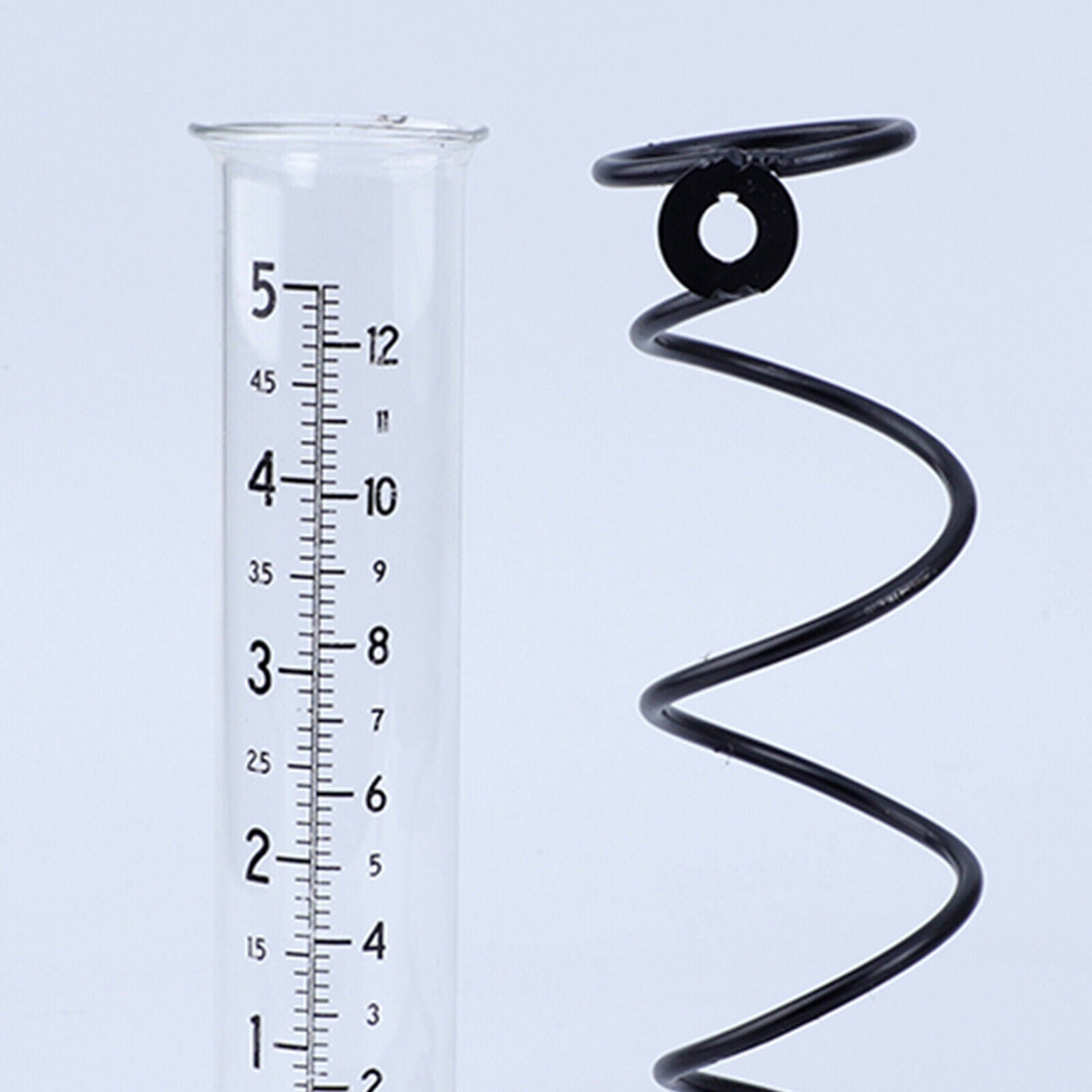 Glass Rain Gauge Accurate Rain Meter Measurement for Garden Patio Yard Clear