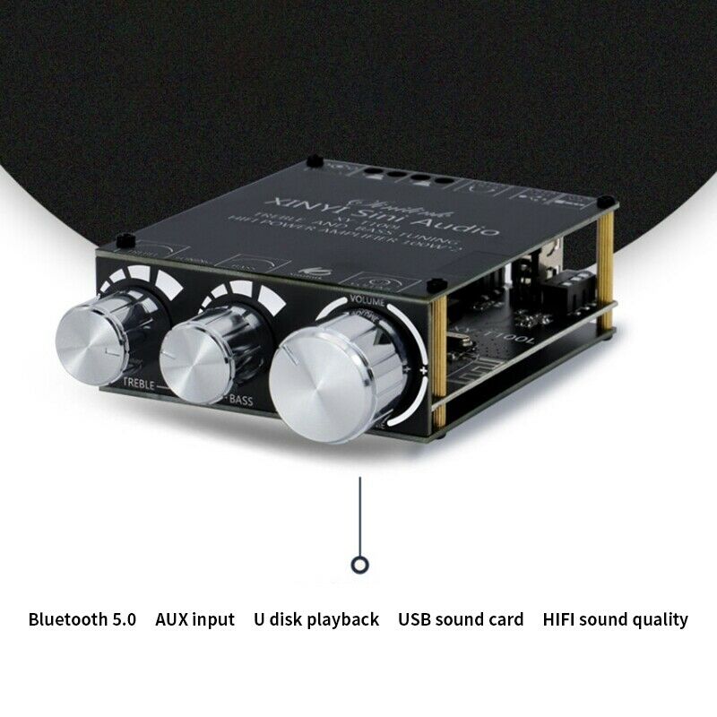 Mini Bluetooth 5.0 100W Digital Power Amplifier Board Speaker Stereo Home MusiP4