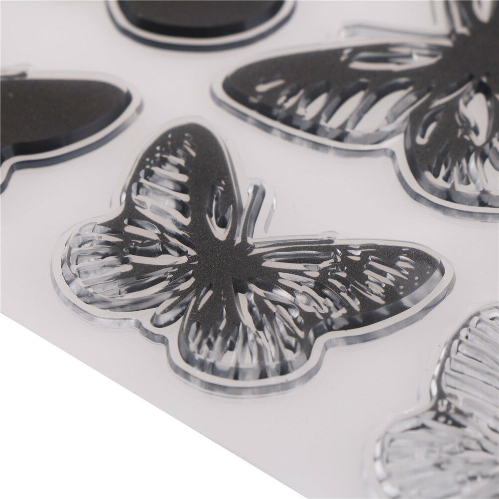 Butterflies Transparent Clear Silicone Stamp for DIY scrapbooking album De.l8
