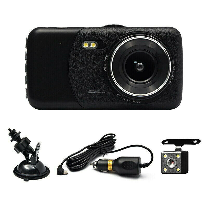 3.6inch 1080P Car WDR Hidden Camera Front Rear Dash Cam Dual Lens Video Recorder