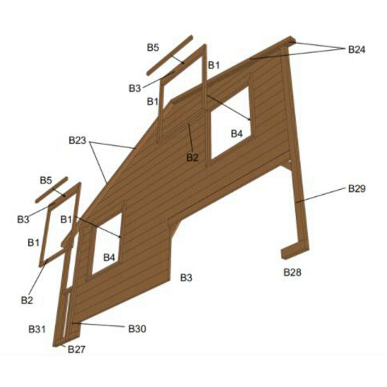 Crafts 1:35 Scale Wood House DIY Dioramas Building Architecture Layout