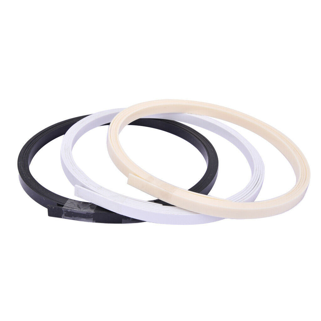 Finest ABS 3Pcs Guitar Bass Purfling Strips Edge Trim Inlay Body Project