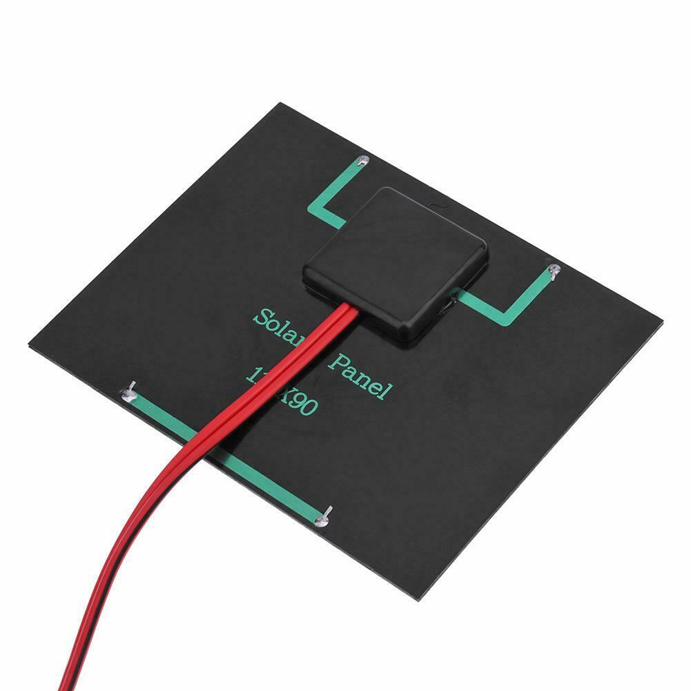 1.5W 12V Solar Cell Polysilicon Flexible DIY Solar Panel Power Bank w/Clip @