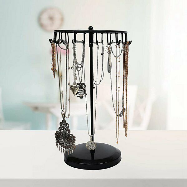2Pcs Metal Rotating Display Rack for Jewelry, Pendant, Bracelet, Ear,  StoraV6M1