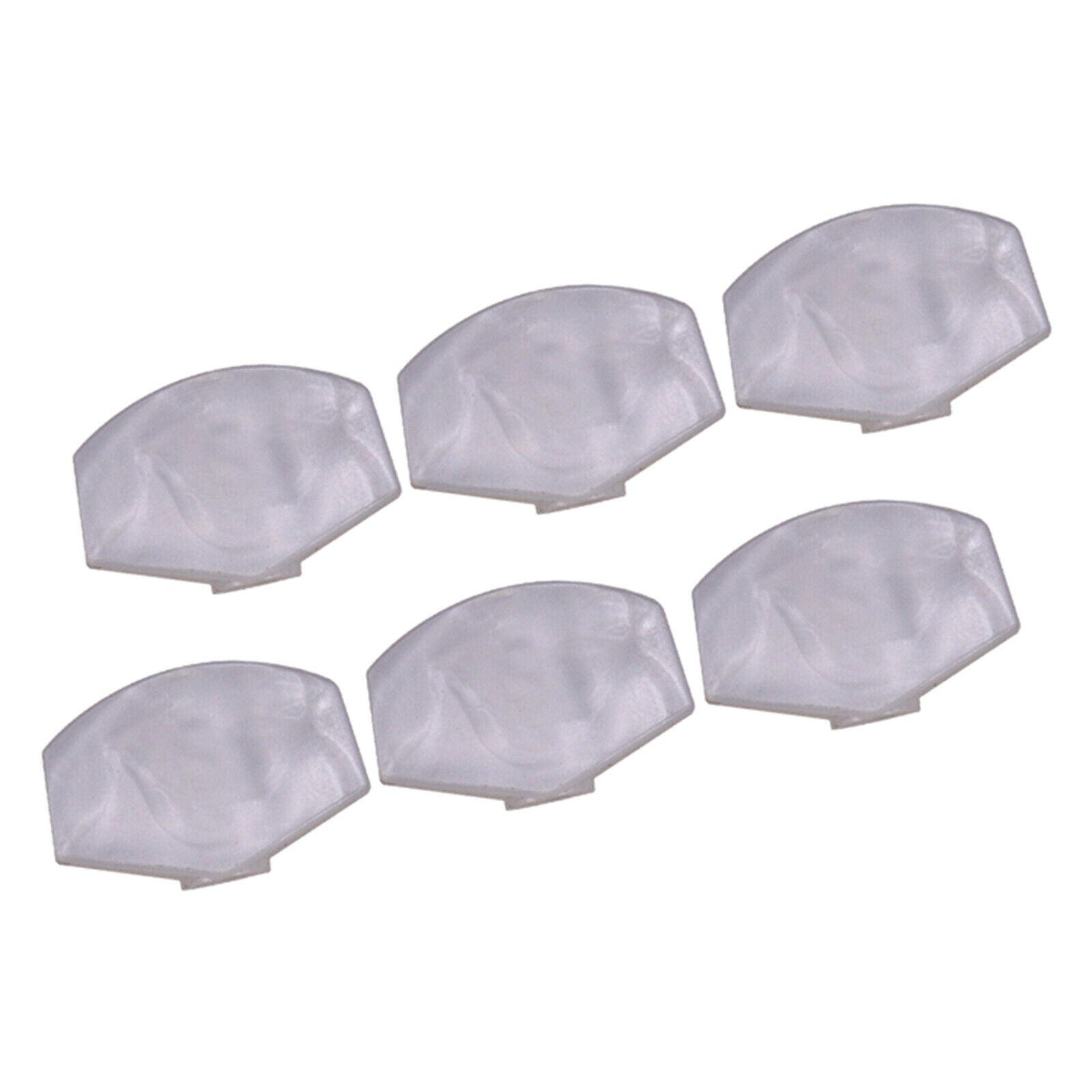 Set of 6 plastic guitars with joystick adjustment knob