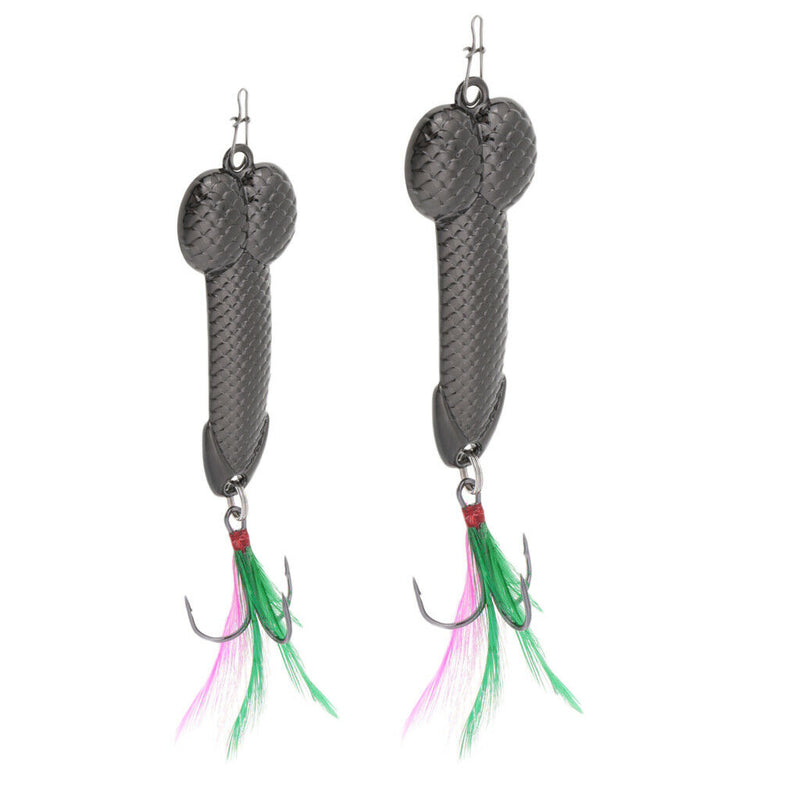 2 Counts High Quality Spoon Fishing Lure Jig Cranbait Casting Sinker with